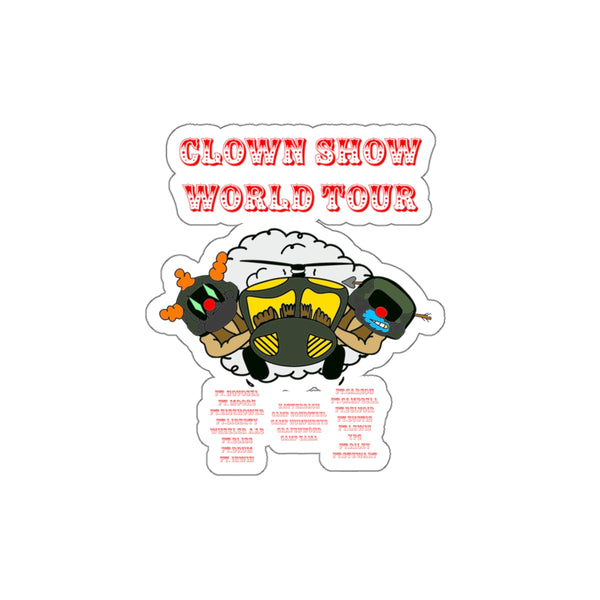 Clown Show World Tour Die-Cut Slap