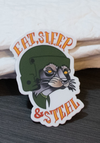 Eat, Sleep, and Steal Sticker