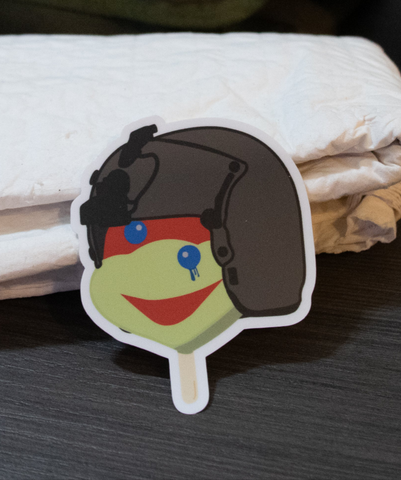 Raggedy Raph Ice Cream Sticker