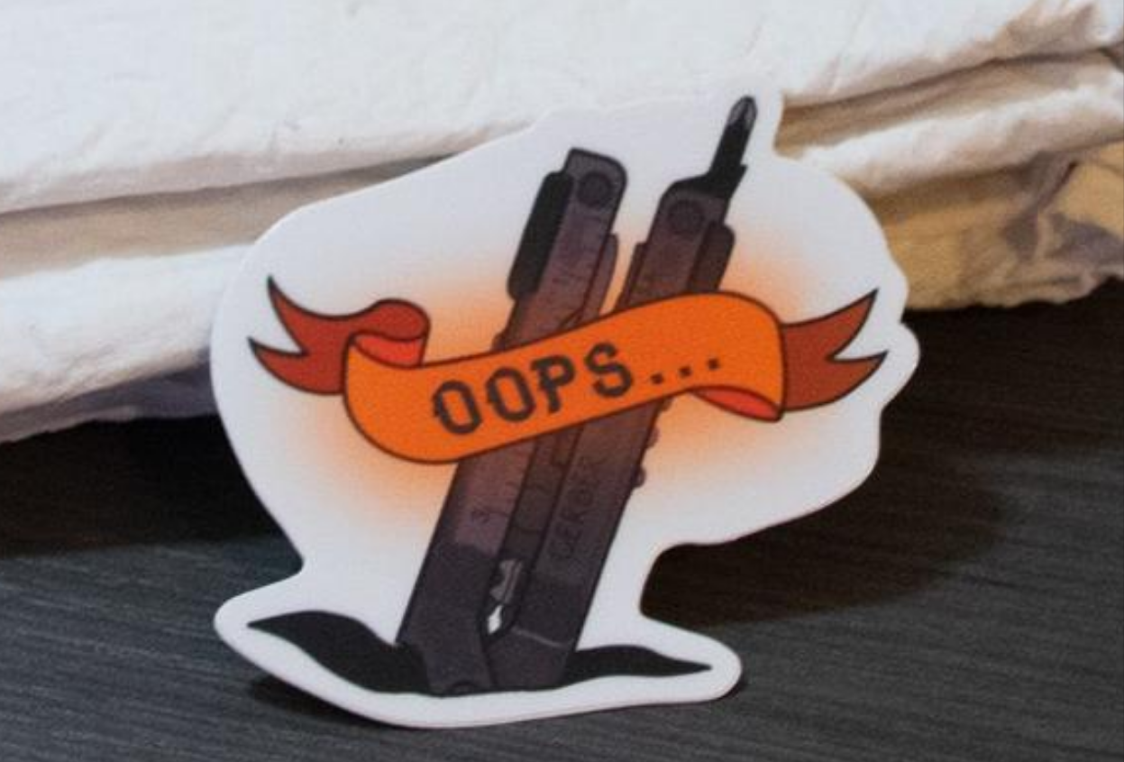 Oops Sticker