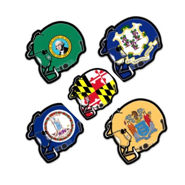 Flag Helmet Stickers