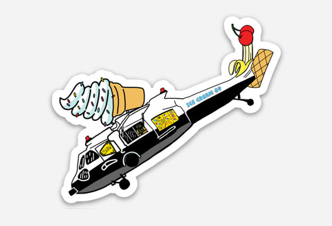 Ice Cream Helo Sticker